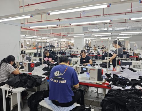 sewing workplace clothing factory